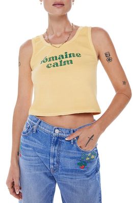 MOTHER The Yippie Crop Tank in Rom - Romaine Calm
