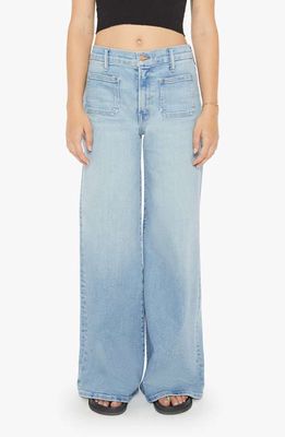 MOTHER Undercover Sneak Lil Patch Pocket Wide Leg Jeans in California Cruiser