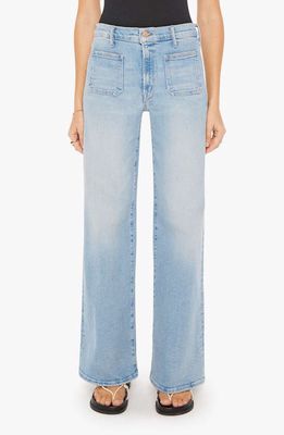 MOTHER Undercover Sneak Patch Pocket Wide Leg Jeans in California Cruiser