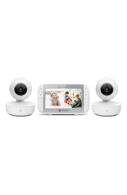 Motorola VM36XL-2 5 Motorized Pan/Tilt Video Baby Monitor Set in White