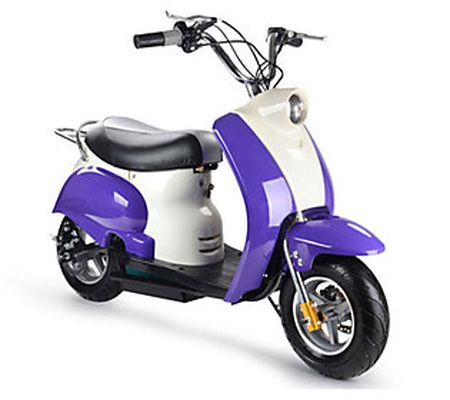 MotoTec Electric Moped Purple 24v