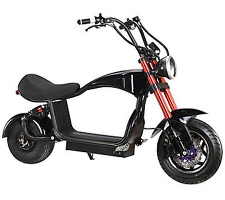 MotoTec Mini Lowboy 48V Lithium Scooter - Black