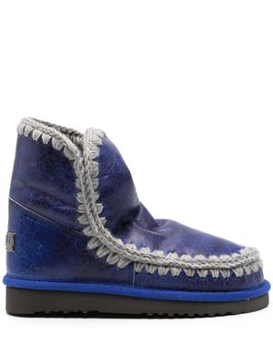 Mou Eskimo 18 leather ankle boots - Blue