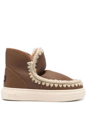 Mou Eskimo 20 leather sneaker boots - Brown