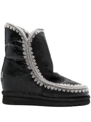 Mou Eskimo 24 contrast-stitching boots - Black