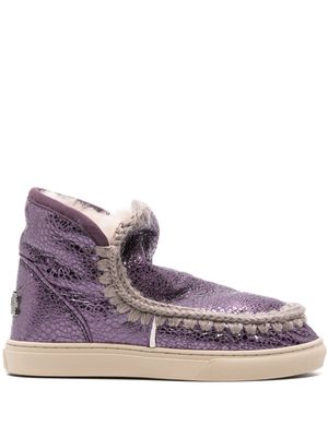 Mou Eskimo metallic ankle boots - Purple