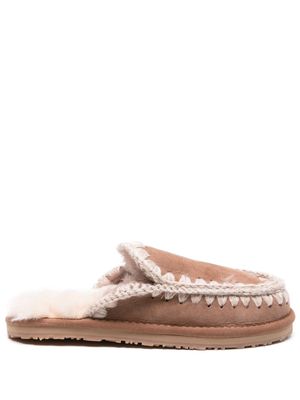 Mou Eskimo shearling slippers - Neutrals