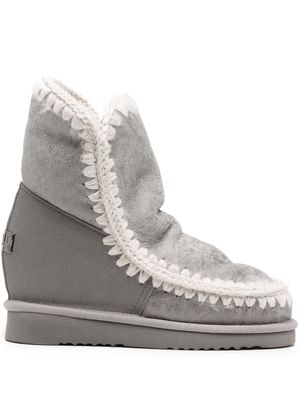 Mou Eskimo wedge ankle boots - Grey