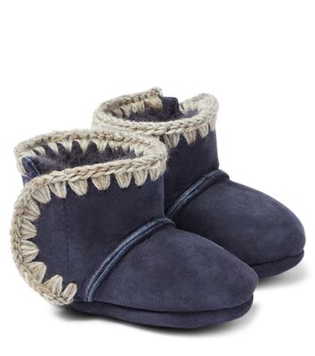 Mou Kids Baby suede booties