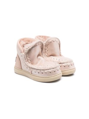 Mou Kids suede ankle boots - Pink
