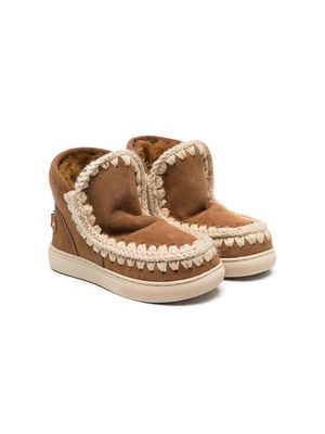 Mou Kids suede eskimo boots - Brown