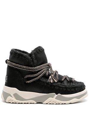 Mou Scoubidou lace-up sneaker boots - Black