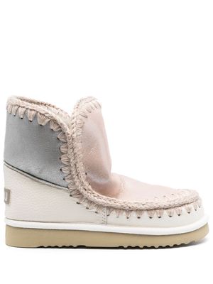Mou shearling-lined moccasin boots - Pink