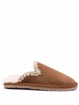 Mou suede slippers - Brown