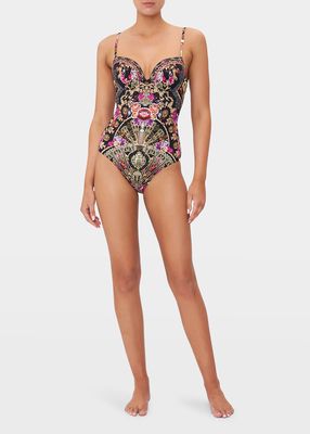 Moulded Plunge Cup One-Piece Swimsuit