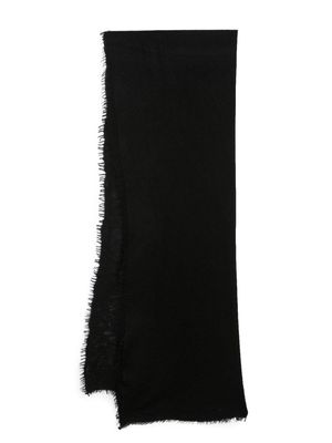 MOULETA crochet-knit cashmere scarf - Black