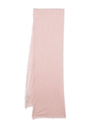 MOULETA crochet-knit cashmere scarf - Pink
