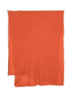MOULETA fine-knit cashmere scarf - Orange
