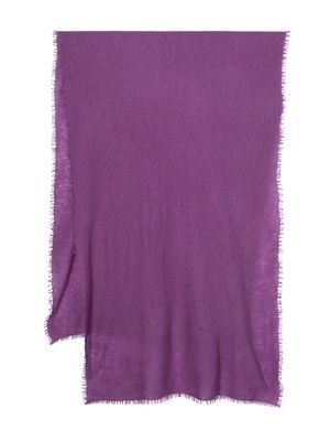 MOULETA fine-knit cashmere scarf - Purple
