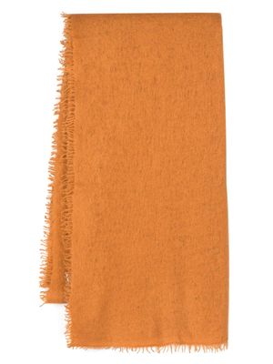 MOULETA knitted cashmere scarf - Orange