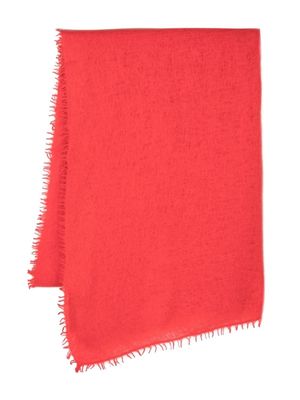 MOULETA knitted cashmere scarf - Red