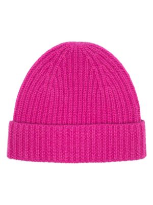 MOULETA ribbed cashmere beanie - Pink
