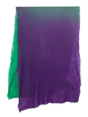 MOULETA tie-dye cashmere scarf - Purple