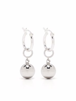 Mounser sterling silver-plated Full Moon Petite earrings