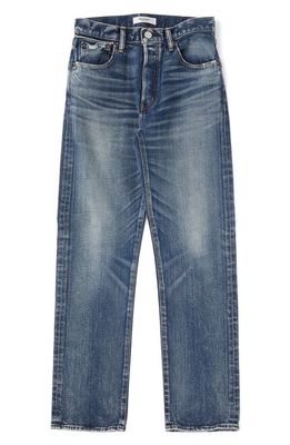 MOUSSY VINTAGE Farwell Straight Leg Jeans in Dark Blue