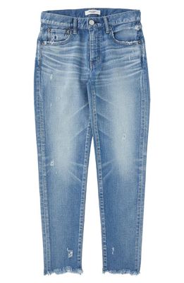 MOUSSY VINTAGE Women's Diana High Waist Raw Hem Skinny Jeans in Light Blue