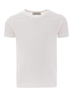 Moustache logo-print T-shirt - White