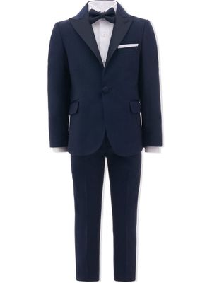 Moustache peak lapel suit set - Blue