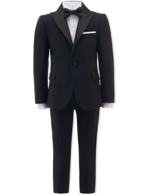 Moustache peak lapel two-piece suit - Black