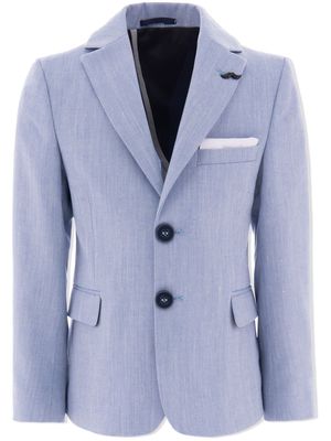 Moustache twill tailored blazer - Blue