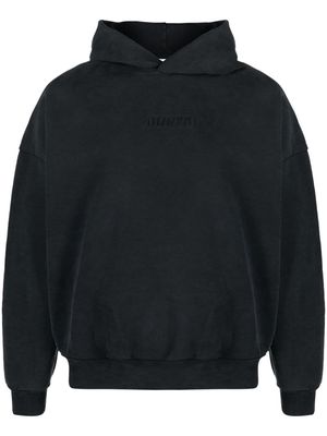 MOUTY logo-embossed cotton hoodie - Grey