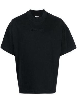 MOUTY logo-embossed cotton T-shirt - Black