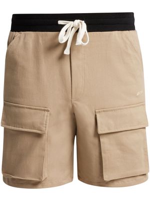 MOUTY logo-embroidered cargo shorts - Neutrals