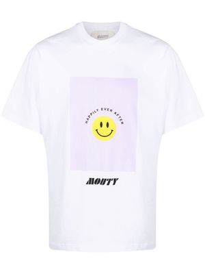 MOUTY slogan-print T-shirt - White
