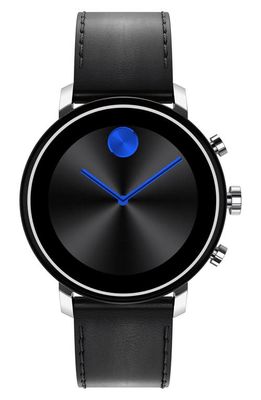 Movado Bold Connect 2.0 Leather Strap Smart Watch