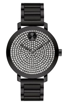 Movado Bold Evolution 2.0 Crystal Bracelet Watch, 34mm in Gray 