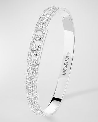 Move Noa 18K White Gold Diamond Bracelet, 6mm