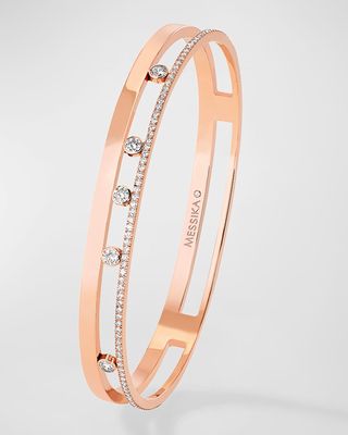 Move Romane 18K Rose Gold Diamond Bracelet, Size Medium