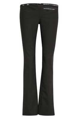 MOWALOLA Ultralow Rise Suiting Pants in Black