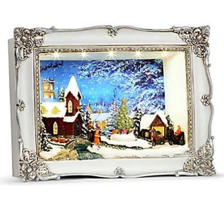 Mr. Christmas Animated Shadow Box Scenes - Chur ch