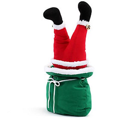 Mr. Christmas Mini Animated Santa Christmas Kic ker In Bag