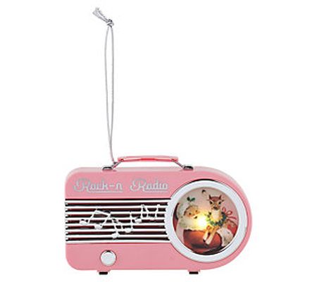 Mr. Christmas Miniature Vintage Radio Ornament