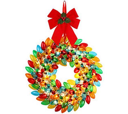 Mr. Christmas Nostalgic  17" C9 Bulb Wreath