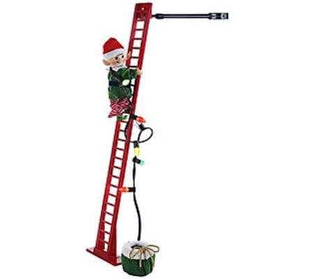 Mr. Christmas Plush Super Climbing Elf