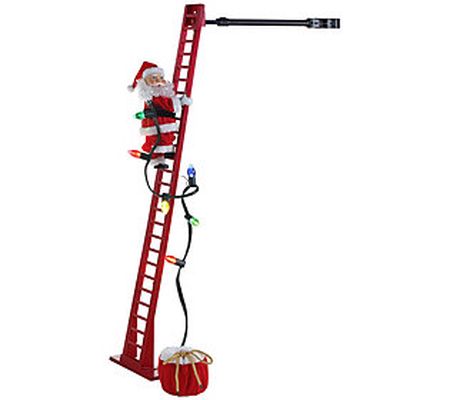 Mr. Christmas Super Climbing Santa - White