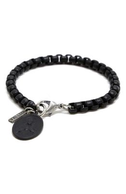 Mr. Ettika Ettika Men's Madonna Charm Bracelet in Black 